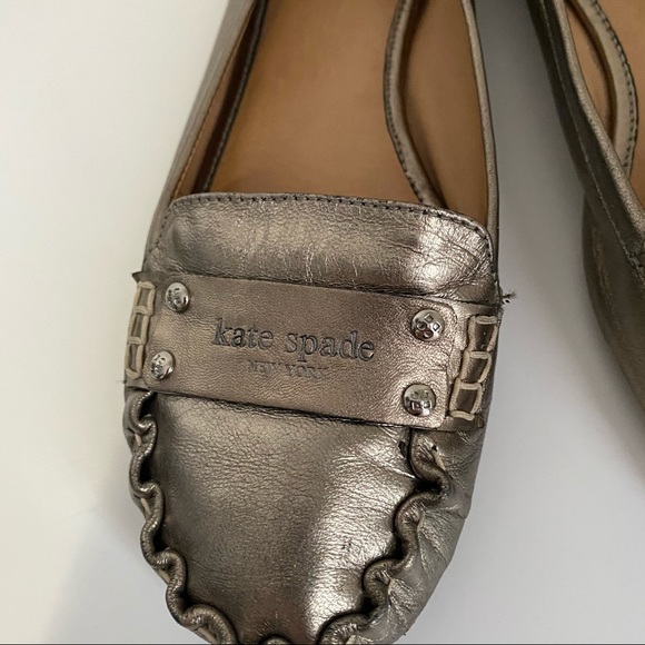 KATE SPADE PEWTER DRIVING MOCCASIN - Picture 14 of 15